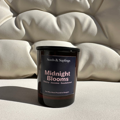 Midnight Blooms Handmade Scented Candle 9cl