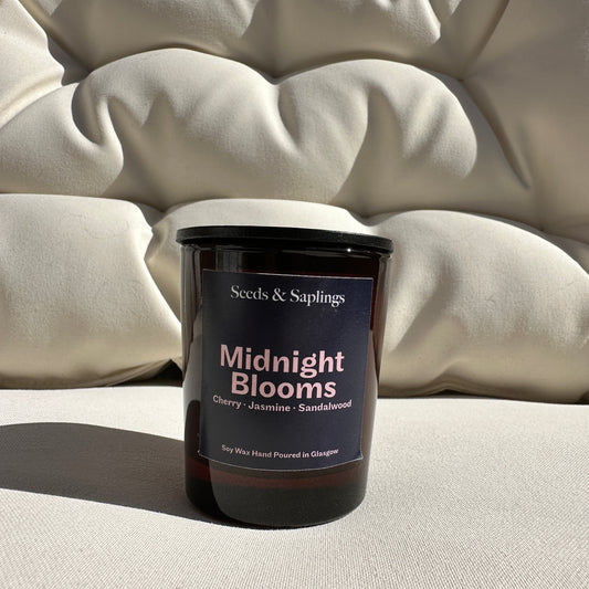 Midnight Blooms Handmade Scented Candle 9cl